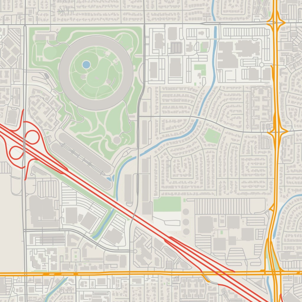 Cupertino map export showing clean editable roads and map layers
