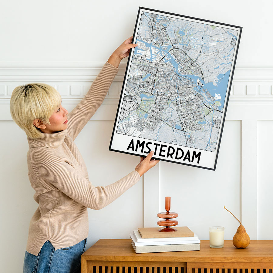 Map prints being sold online by independent creators
